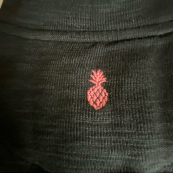 Tommy Bahama Black Tobago Bay Half Zip Pima Blend Knit Dress Large Travel Sporty - Picture 7 of 9